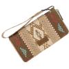imageX Wrangler Wristlet Western Wallet Boho Aztec Credit Card Holder for WomenAztec Khaki