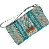 imageX Wrangler Wristlet Western Wallet Boho Aztec Credit Card Holder for WomenAztec Tuiquoise
