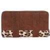 imageX Wrangler Wristlet Western Wallet Boho Aztec Credit Card Holder for WomenLeopard Brown