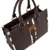 imageMontana West Wrangler Animal Print Tote Bag for Women Western Purse Boho Top Handle Satchel HandbagCow Coffee