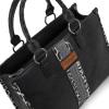 imageMontana West Wrangler Animal Print Tote Bag for Women Western Purse Boho Top Handle Satchel HandbagLeo Black