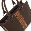 imageMontana West Wrangler Animal Print Tote Bag for Women Western Purse Boho Top Handle Satchel HandbagLeo Coffee