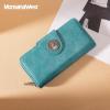imageMontana West Womens Wallets Western Sunflower Wallet Women Large Capacity Credit Card Wallet Ladies Female Bifold Clutch Wallets with ID Window and Coin PurseTurquoise