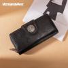 imageMontana West Womens Wallets Western Sunflower Wallet Women Large Capacity Credit Card Wallet Ladies Female Bifold Clutch Wallets with ID Window and Coin PurseBlack