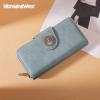 imageMontana West Womens Wallets Western Sunflower Wallet Women Large Capacity Credit Card Wallet Ladies Female Bifold Clutch Wallets with ID Window and Coin PurseJeans Blue