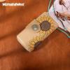 imageMontana West Womens Wallets Western Sunflower Wallet Women Large Capacity Credit Card Wallet Ladies Female Bifold Clutch Wallets with ID Window and Coin PurseSunflowerKhaki