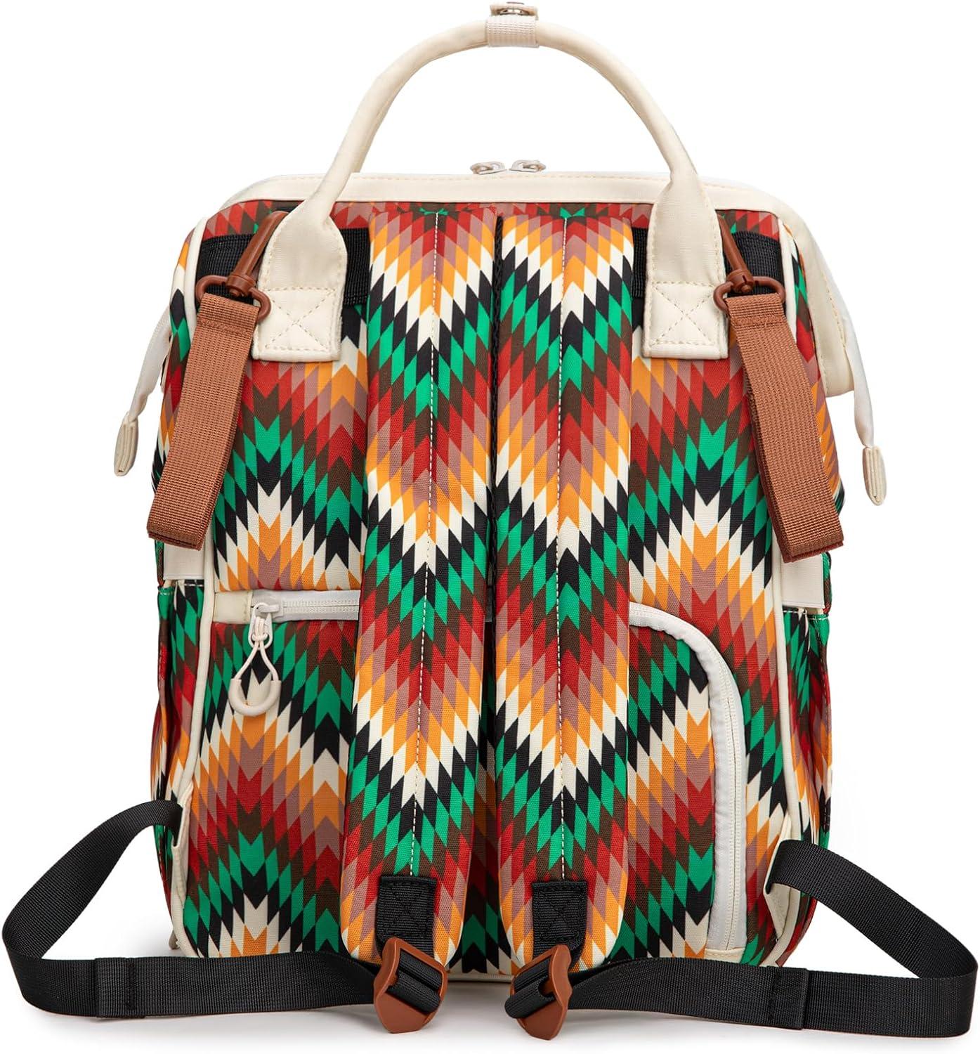 imageMontana West Wrangler Callie Diaper Bag Backpack with Pacifier Case Crossbody Bottle Bag and Stroller Straps Western Pattern Multifunction Baby Travel Bag Set WG22159110TN3pcsangel Tan