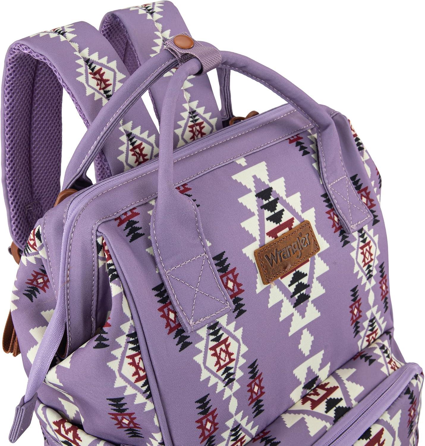 imageMontana West Wrangler Callie Diaper Bag Backpack with Stroller Straps Multifunction Baby Travel Bag WG22049110MSTLilac