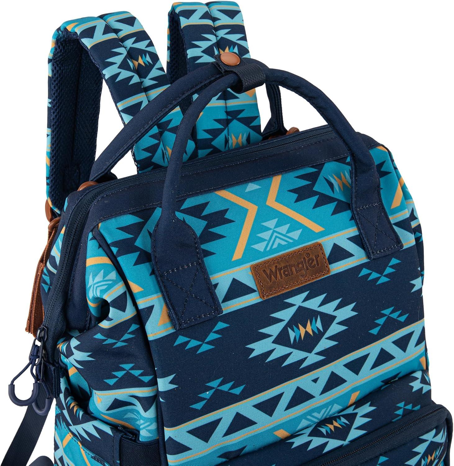 imageMontana West Wrangler Callie Diaper Bag Backpack with Stroller Straps Multifunction Baby Travel Bag WG22049110MSTNavy