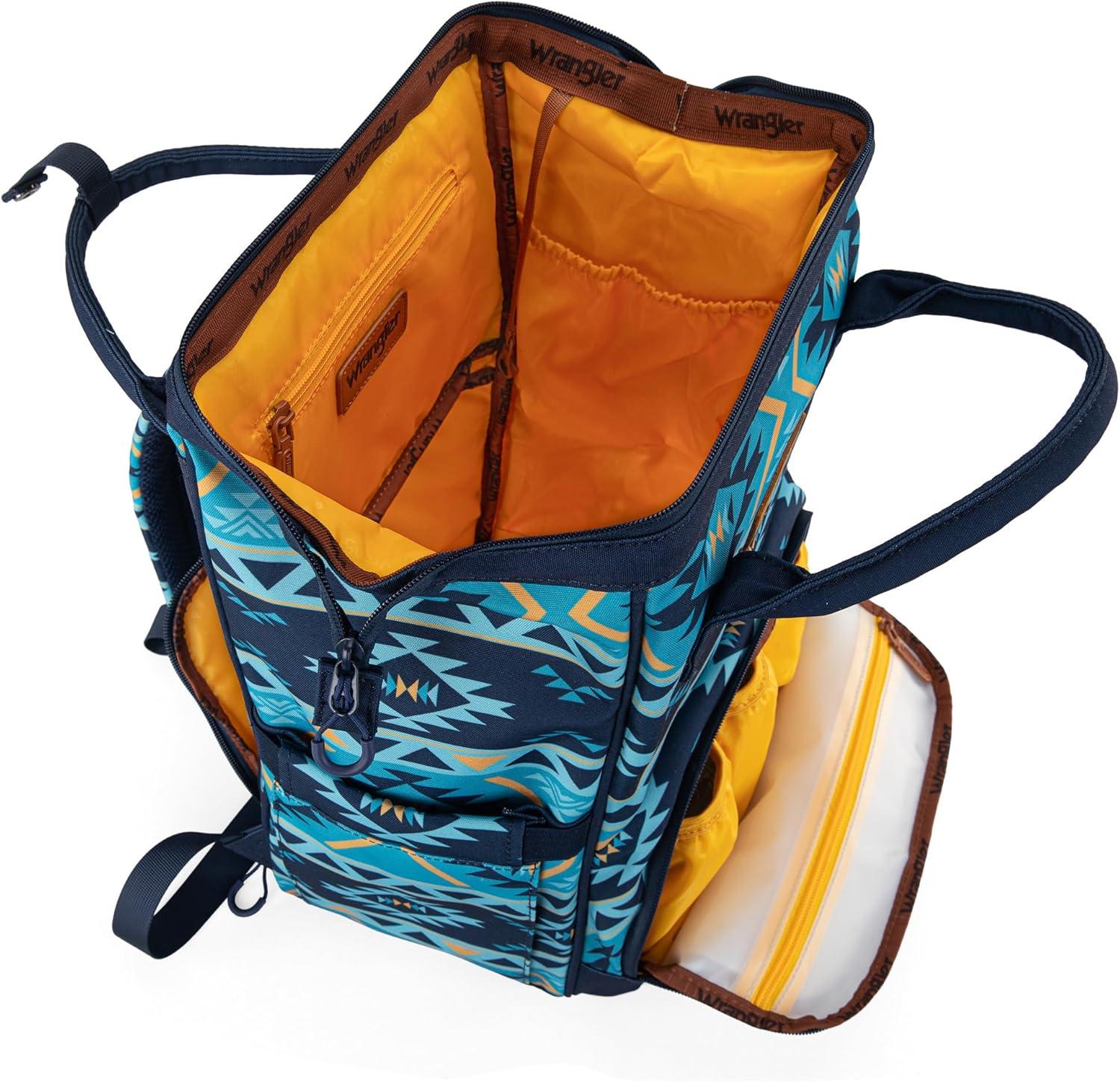 imageMontana West Wrangler Callie Diaper Bag Backpack with Stroller Straps Multifunction Baby Travel Bag WG22049110MSTNavy