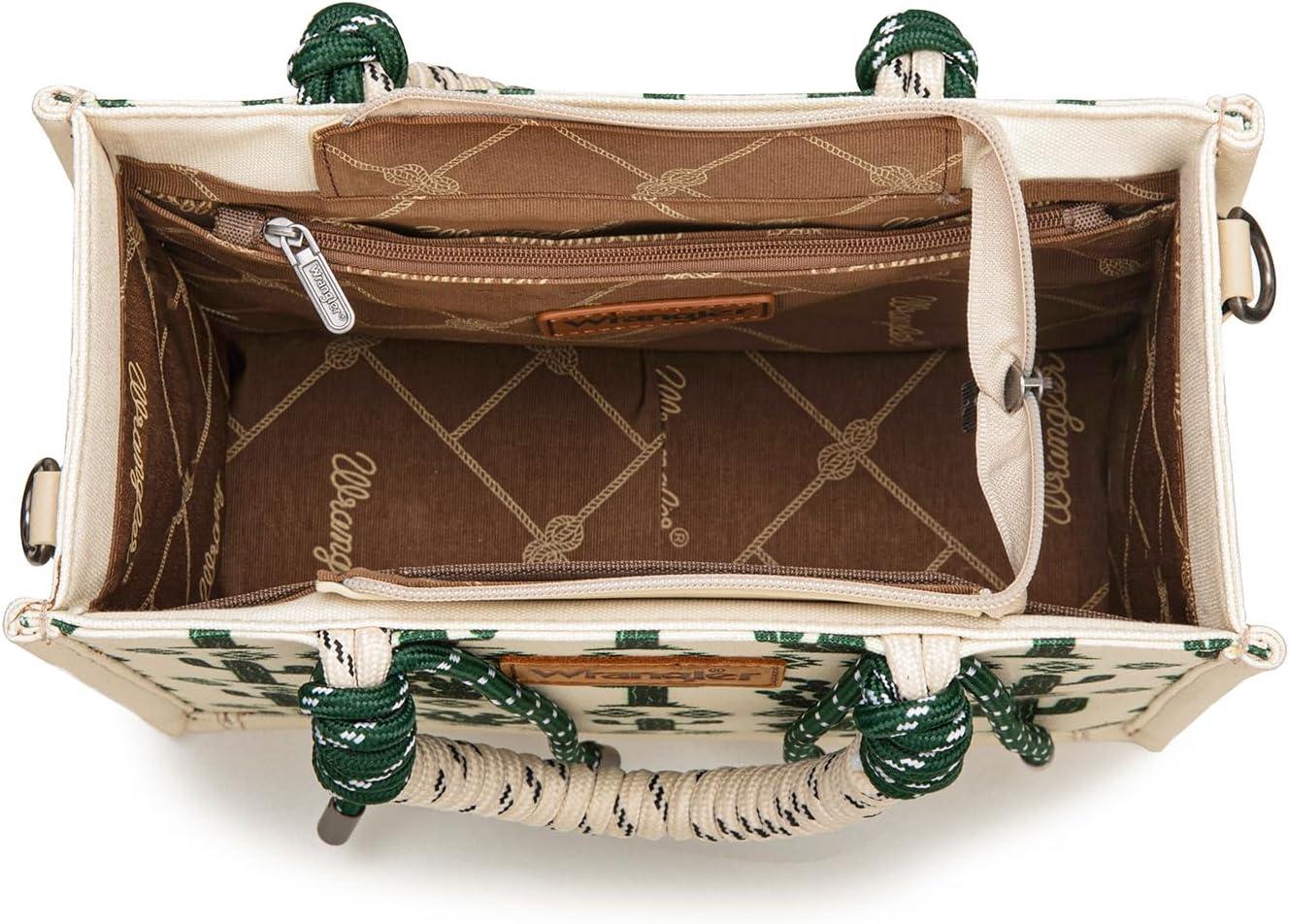 imageMontana West Wrangler Tote Bag Western Satchel Bags for Women with Braided Rope HandlesWide Strapbeige