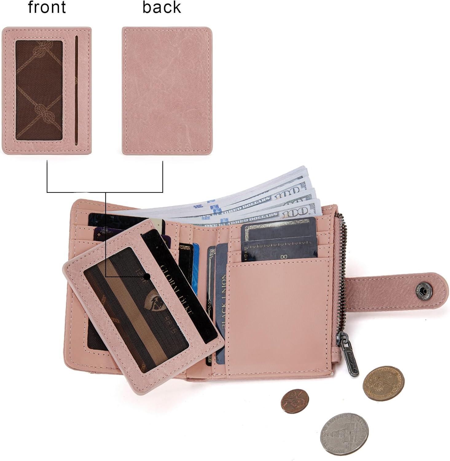 imageMontana West X Wrangler Womens Wallet Small Bifold Wallet Black Wallet for Women Wallets Card Cases ampamp Money Organizers Ladies Female RFID Credit Card Wallets with Removable ID WindowAPink