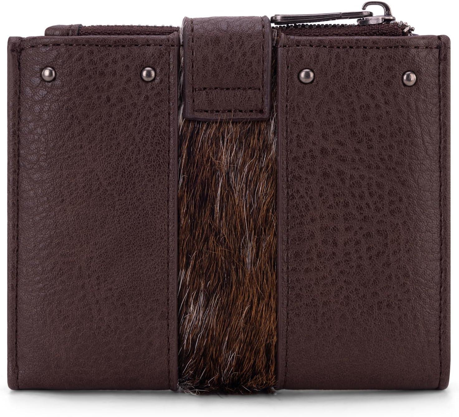 imageMontana West X Wrangler Womens Wallet Small Bifold Wallet Black Wallet for Women Wallets Card Cases ampamp Money Organizers Ladies Female RFID Credit Card Wallets with Removable ID WindowCoffee