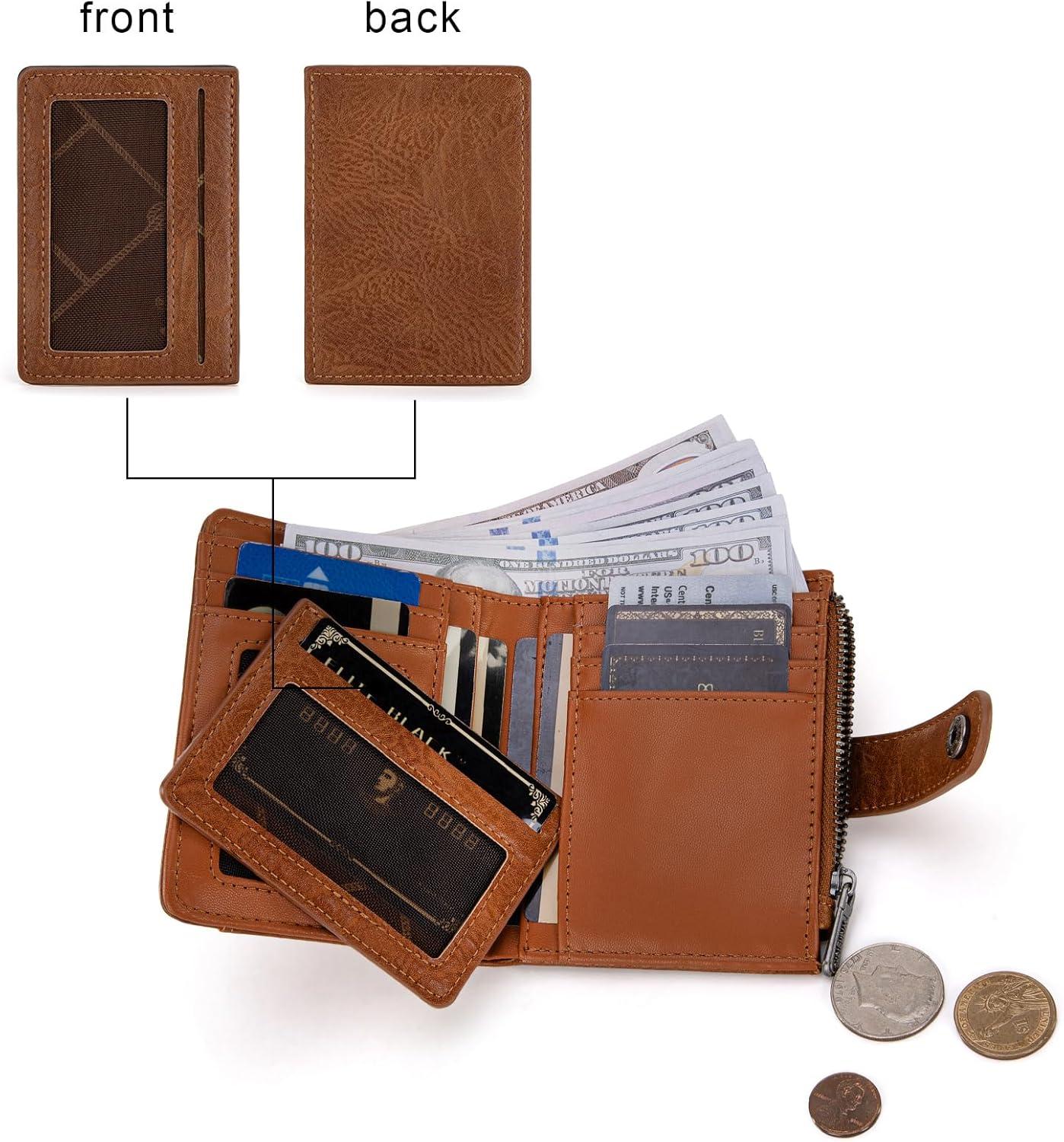 imageMontana West X Wrangler Womens Wallet Small Bifold Wallet Black Wallet for Women Wallets Card Cases ampamp Money Organizers Ladies Female RFID Credit Card Wallets with Removable ID WindowABrown