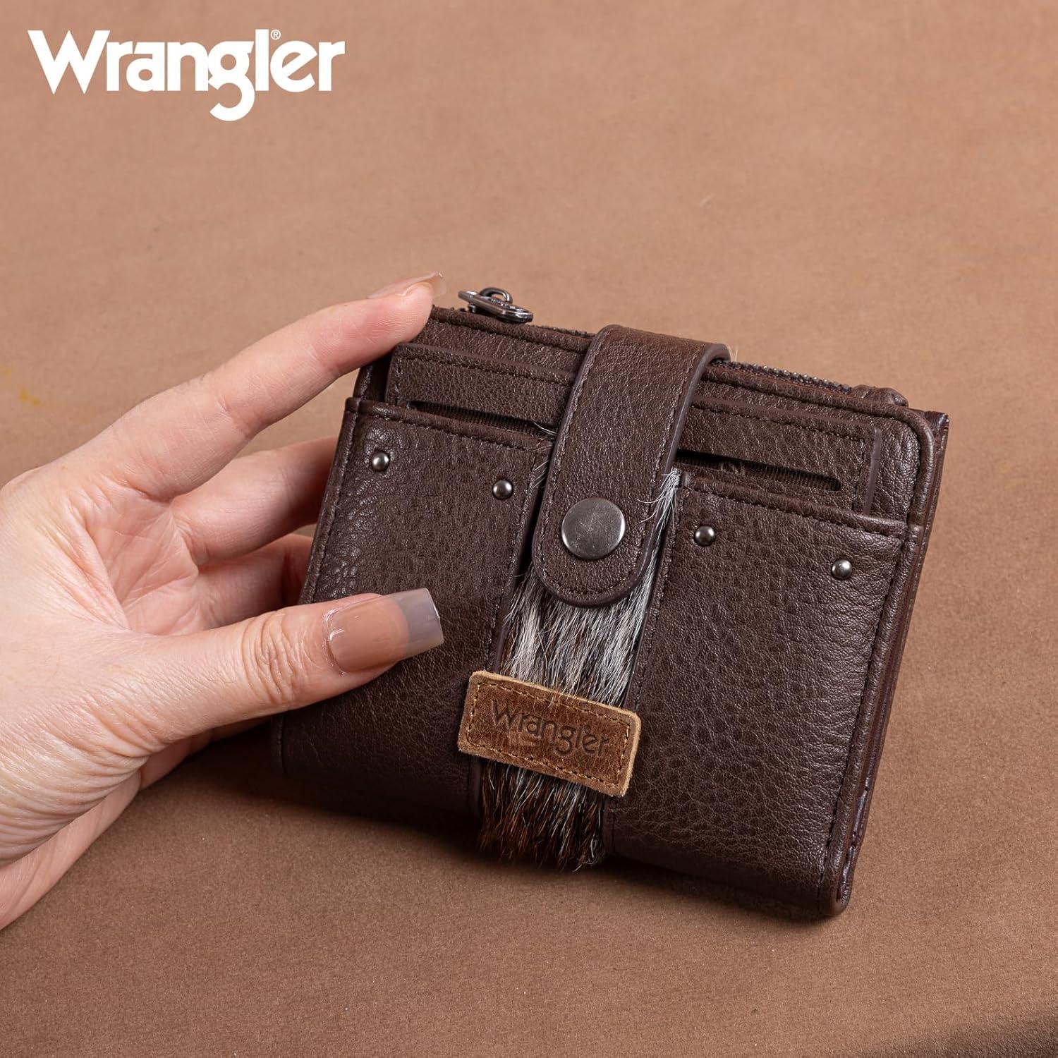 imageMontana West X Wrangler Womens Wallet Small Bifold Wallet Black Wallet for Women Wallets Card Cases ampamp Money Organizers Ladies Female RFID Credit Card Wallets with Removable ID WindowCoffee