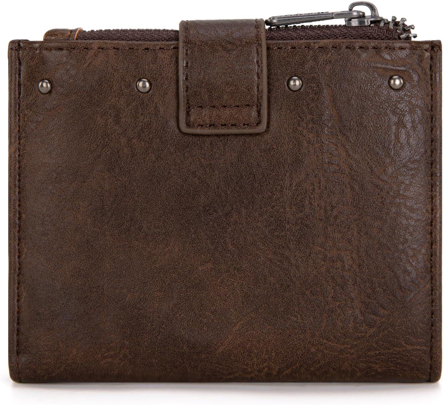 imageMontana West X Wrangler Womens Wallet Small Bifold Wallet Black Wallet for Women Wallets Card Cases ampamp Money Organizers Ladies Female RFID Credit Card Wallets with Removable ID WindowACoffee