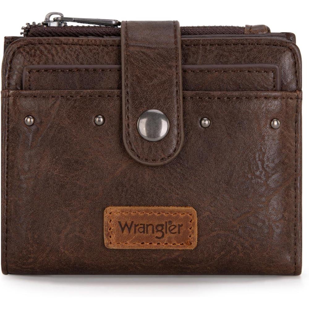 imageMontana West X Wrangler Womens Wallet Small Bifold Wallet Black Wallet for Women Wallets Card Cases ampamp Money Organizers Ladies Female RFID Credit Card Wallets with Removable ID WindowACoffee
