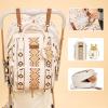 imageMontana West Wrangler Callie Diaper Bag Backpack with Pacifier Case Crossbody Bottle Bag and Stroller Straps Western Pattern Multifunction Baby Travel Bag Set WG22159110TN3pcstan