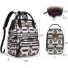 imageMontana West Wrangler Callie Diaper Bag Backpack with Pacifier Case Crossbody Bottle Bag and Stroller Straps Western Pattern Multifunction Baby Travel Bag Set WG22159110TN3pcsblack