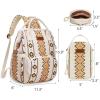 imageMontana West Wrangler Callie Diaper Bag Backpack with Pacifier Case Crossbody Bottle Bag and Stroller Straps Western Pattern Multifunction Baby Travel Bag Set WG22159110TN3pcstan