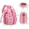imageMontana West Wrangler Callie Diaper Bag Backpack with Pacifier Case Crossbody Bottle Bag and Stroller Straps Western Pattern Multifunction Baby Travel Bag Set WG22159110TN3pcspink