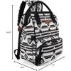 imageMontana West Wrangler Callie Diaper Bag Backpack with Stroller Straps Multifunction Baby Travel Bag WG22049110MSTBlack