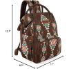 imageMontana West Wrangler Callie Diaper Bag Backpack with Stroller Straps Multifunction Baby Travel Bag WG22049110MSTCoffee