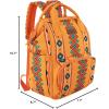 imageMontana West Wrangler Callie Diaper Bag Backpack with Stroller Straps Multifunction Baby Travel Bag WG22049110MSTMustard Yellow
