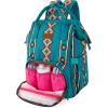 imageMontana West Wrangler Callie Diaper Bag Backpack with Stroller Straps Multifunction Baby Travel Bag WG22049110MSTTurquoise
