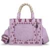 imageMontana West Wrangler Tote Bag Western Satchel Bags for Women with Braided Rope HandlesWide Strapcactus Purple