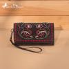 imageMontana West Wristlet Wallets for Women Western Trifold Wallet Purse with Card Holder MW1340W002BRBlack