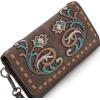 imageMontana West Wristlet Wallets for Women Western Trifold Wallet Purse with Card Holder MW1340W002BRCoffee