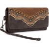 imageMontana West Wristlet Wallets for Women Western Trifold Wallet Purse with Card Holder MW1340W002BREmbossedCoffee