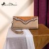 imageMontana West Wristlet Wallets for Women Western Trifold Wallet Purse with Card Holder MW1340W002BREmbossedPale Apricot