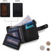 imageMontana West X Wrangler Womens Wallet Small Bifold Wallet Black Wallet for Women Wallets Card Cases ampamp Money Organizers Ladies Female RFID Credit Card Wallets with Removable ID WindowQuilted  Black