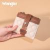 imageMontana West X Wrangler Womens Wallet Small Bifold Wallet Black Wallet for Women Wallets Card Cases ampamp Money Organizers Ladies Female RFID Credit Card Wallets with Removable ID WindowTan  Brown