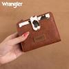 imageMontana West X Wrangler Womens Wallet Small Bifold Wallet Black Wallet for Women Wallets Card Cases ampamp Money Organizers Ladies Female RFID Credit Card Wallets with Removable ID WindowCowprint Brown