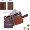 imageMontana West X Wrangler Womens Wallet Small Bifold Wallet Black Wallet for Women Wallets Card Cases ampamp Money Organizers Ladies Female RFID Credit Card Wallets with Removable ID WindowWhite  Brown
