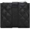 imageMontana West X Wrangler Womens Wallet Small Bifold Wallet Black Wallet for Women Wallets Card Cases ampamp Money Organizers Ladies Female RFID Credit Card Wallets with Removable ID WindowQuilted  Black