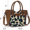 imageWrangler Small Crossbody Bags for Women Designer TopHandle Crossbody HandbagCow Printbrown