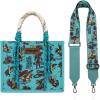 Wide Strap-cowgirl Turquoise