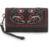 imageMontana West Wristlet Wallets for Women Western Trifold Wallet Purse with Card Holder MW1340W002BRBlack