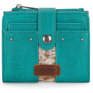 imageMontana West X Wrangler Womens Wallet Small Bifold Wallet Black Wallet for Women Wallets Card Cases ampamp Money Organizers Ladies Female RFID Credit Card Wallets with Removable ID WindowTurquoiseBrown