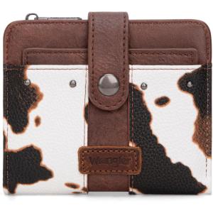 imageMontana West X Wrangler Womens Wallet Small Bifold Wallet Black Wallet for Women Wallets Card Cases ampamp Money Organizers Ladies Female RFID Credit Card Wallets with Removable ID WindowFull CowBrown