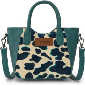 imageWrangler Small Crossbody Bags for Women Designer TopHandle Crossbody HandbagCow Printtransparent