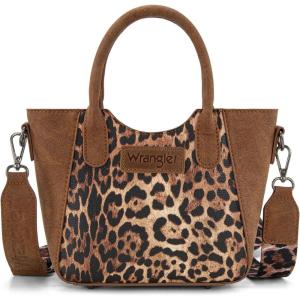 imageWrangler Small Crossbody Bags for Women Designer TopHandle Crossbody HandbagLeopardbrown