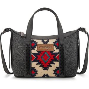 imageWrangler Small Crossbody Bags for Women Designer TopHandle Crossbody HandbagToolingblack