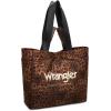 imageMontana West Wrangler Large Tote Bag for Women Designer Leopard Print Purse for Travel Work GymBrown