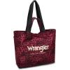 imageMontana West Wrangler Large Tote Bag for Women Designer Leopard Print Purse for Travel Work GymRed