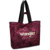 imageMontana West Wrangler Large Tote Bag for Women Designer Leopard Print Purse for Travel Work GymViolet